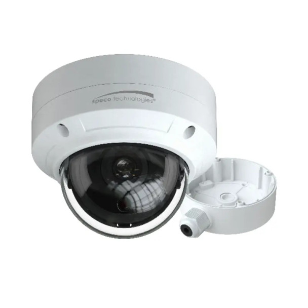 Speco O8VD1 8MP H.265 Dome IP Security Camera with Analytics, 2.8mm Fixed Lens