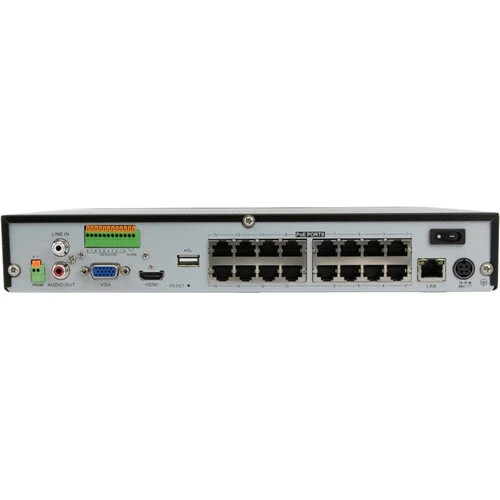 Speco N16JLN2TB 16 Channel 8MP (4K) Network Video Recorder with Intelligent Analytics, 2TB HDD