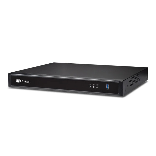 Arecont Vision AV-CVP16-16T 24 Channel NVR Appliance Server with Single NIC + Integrated 16 Port PoE Switch, 16TB HDD, Linux - 1