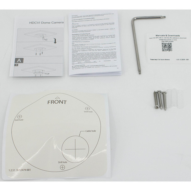 Dahua A22DL62 2MP Night Vision Outdoor Dome HD-CVI Security Camera with 2.8mm Fixed Lens, Built-in Microphone - 2