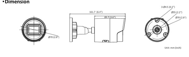 LTS CMIP8362W-28MDA 6MP Night Vision Outdoor Bullet IP Security Camera with Built-in microphone - LTCMIP8362W-28MDA - 3