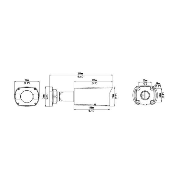 Geovision GV-TBL4810 4MP Night Vision Outdoor Bullet IP Security Camera with 5x Optical Zoom - 2