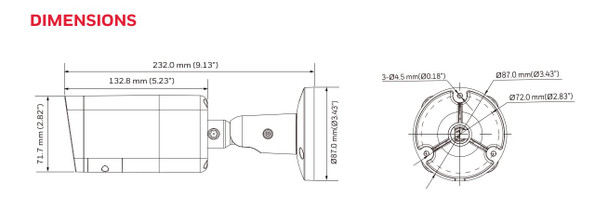 Honeywell HC35WB5R2 5MP Night Vision Outdoor Bullet IP Security Camera - 2