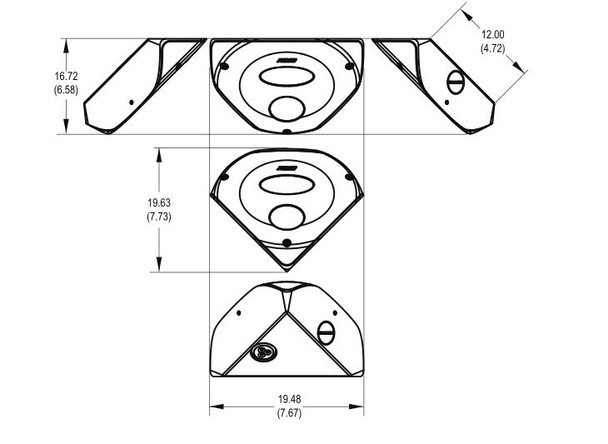 Pelco IBD329-1 3MP Night Vision Outdoor Corner IP Security Camera - 2