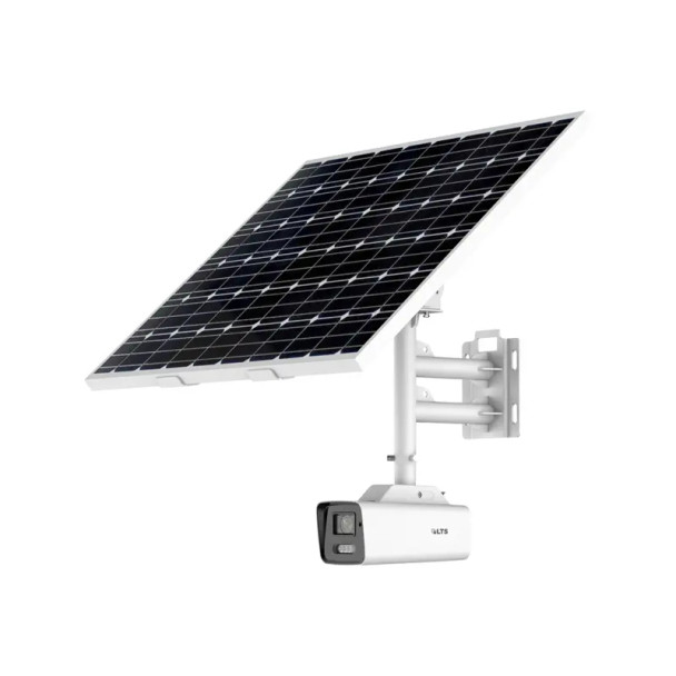 LTS 8MP 4K 24/7 Color Outdoor Solar-Powered 4G Bullet IP Security Camera - LTCMIP9C82W-28SD-4G