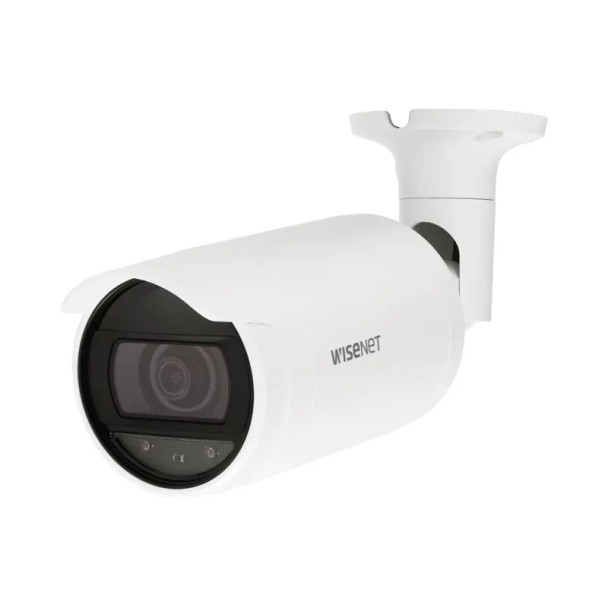 Samsung Hanwha ANO-L7022R 4MP Night Vision Outdoor Bullet IP Security Camera, 4mm Fixed Lens