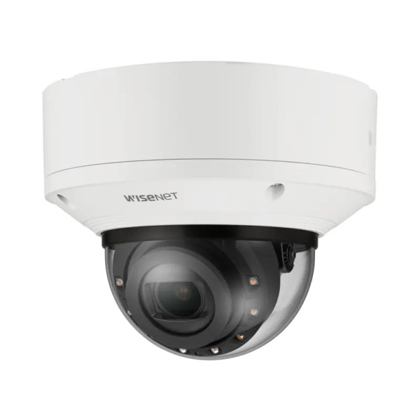 Samsung Hanwha XND-8083RV 6MP Night Vision Indoor Dome IP Security Camera with AI, 4.4~9.3mm Motorized Lens - 1