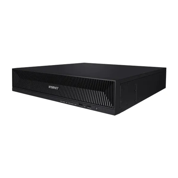 Samsung Hanwha XRN-1620SB1-16TB 16 Channel 4K 140Mbps Network Video Recorder with Built-in PoE+ Ports, 16TB Storage