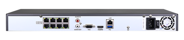 LTS LTN8708Q-P8N 8 Channel 4K 1U Network Video Recorder with Built-in PoE Ports