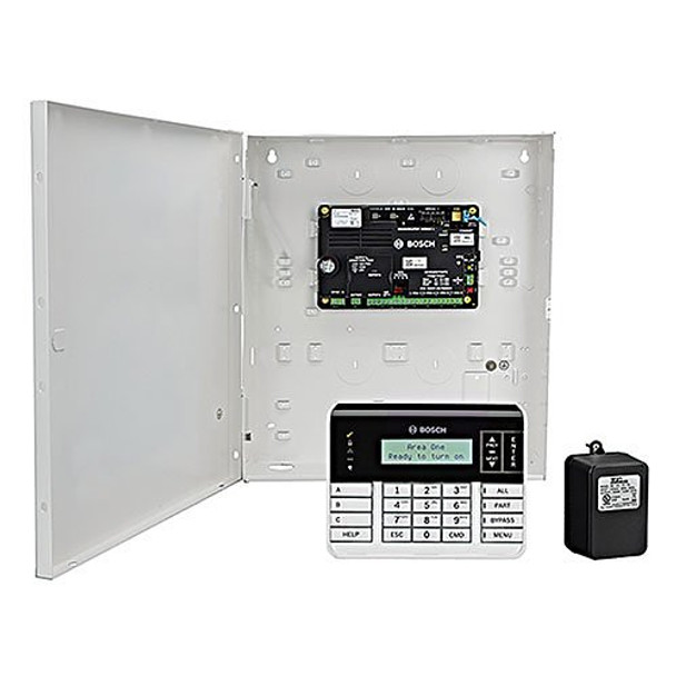 Bosch B5512K-C-920 48 Points Control Panel Kit with Medium Enclosure, Transformer and Keypad - 1