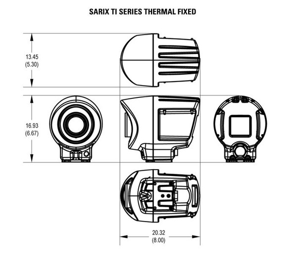 Pelco TI2314-1 384x288 Outdoor Bullet Thermal IP Security Camera, 14mm Fixed Lens, 9Hz - 2
