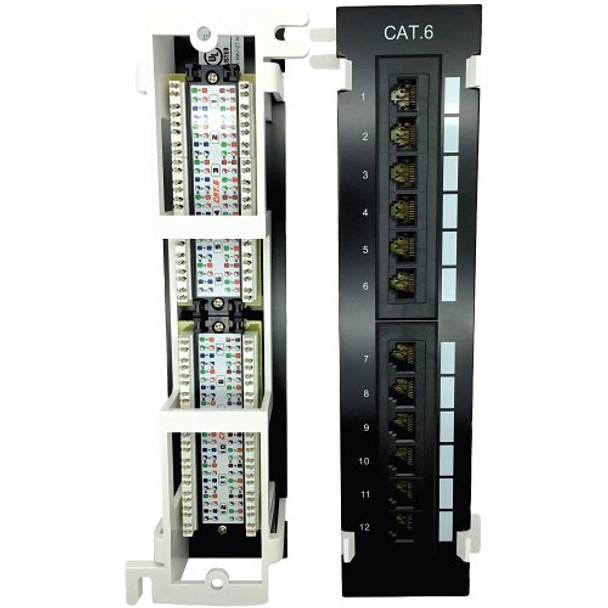W Box 0E-C6PP12V 12-Port CAT6 Vertical Patch Panel W Box 0E-C6PP12V 12-Port CAT6 Vertical Patch Panel