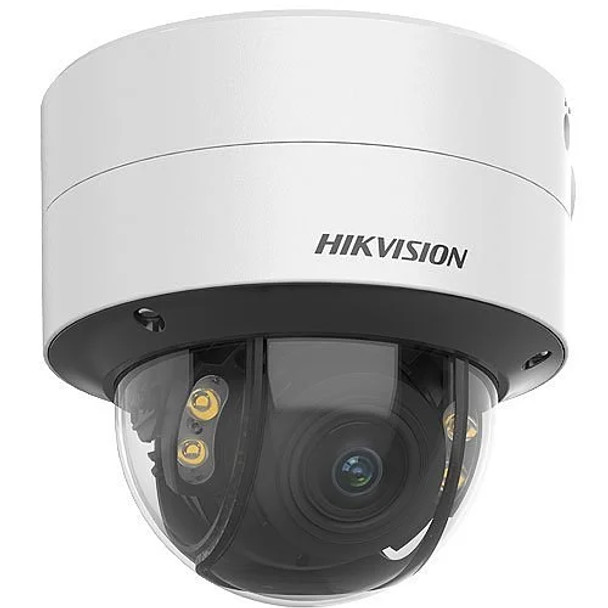 Hikvision DS-2CD2747G2T-LZS ColorVu 4MP Outdoor White-Light Dome IP Camera, 2.8-12mm Motorized Varifocal Lens, White - 2