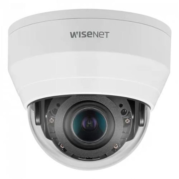 Samsung Hanwha QND-8080R/KME Q Series 5MP Night Vision Dome IP Security Camera, 3.2-10mm Motorized Varifocal Lens, White, TAA Compliant