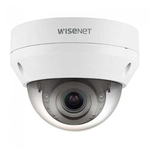 Samsung Hanwha QNV-8080R/KME Q Series 5MP Night Vision Vandal Dome IP Security Camera, 3.2-10mm Varifocal Lens, White, TAA Compliant