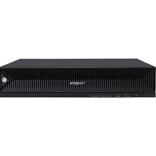 Samsung Hanwha XRN-6410RB2 X-Series 8K 64-Channel H.265 NVR, 400Mbps, 16TB HDD, Black