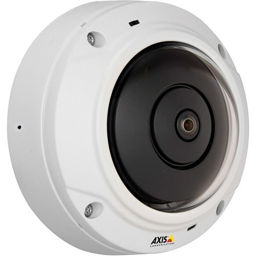 AXIS M3037-PVE M30 Series 5MP Outdoor Mini Dome Panoramic IP Security Camera with Built in Speaker and Microphone, 1.27mm Fixed Lens, White (Replaced by M3077-PLVE) - 548-001