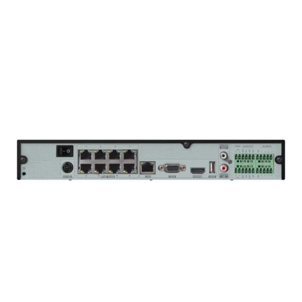 Speco N8NRE8TB 4K 8-Channel H.265 NVR with Facial Recognition and Smart Analytics, 8TB HDD, Black - 2