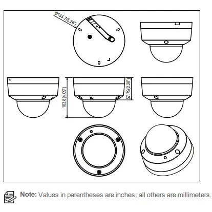 Pelco IMV529-1ERS Sarix Value Series 5MP IR Outdoor Mini Dome IP Security Camera, 3~9mm Lens, White - 2