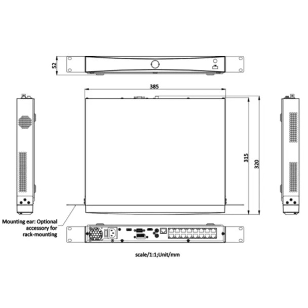 LTS LTN8716D-P16N Platinum 16 Channel 4K NVR with 16 Built-in PoE Ports, Up to 12MP Recording, No Hard Drive Included - 2