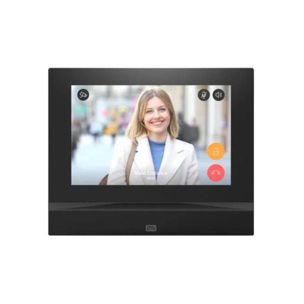 Axis 2N Indoor View Answering Unit with Full Screen Video Intercom, Black - 02087-001 - 2
