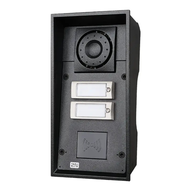 Axis 2N Front panel two buttons ready for card reader- 01740-001