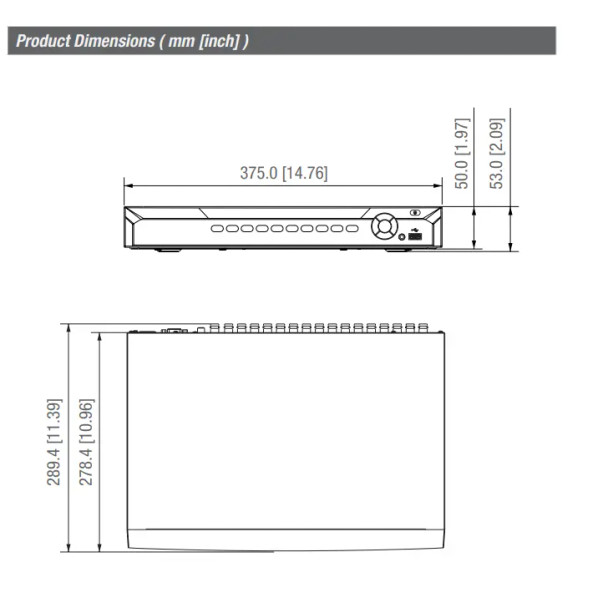 ENS Security XVR502AN-32-I3 Diamond 32 Channels Penta-brid DVR, 5MP Lite, 1U, 2 Sata Ports, Black - 3