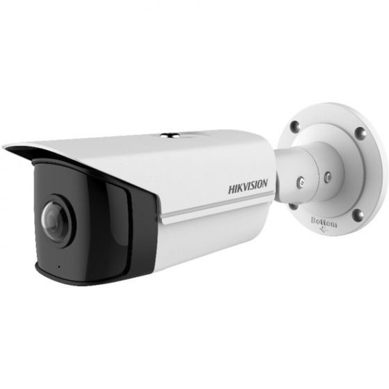 Hikvision DS-2CD2T45G0P-I 4MP Super Wide Angle Bullet IP Security Camera, 1.68mm Fixed Lens, White - 1