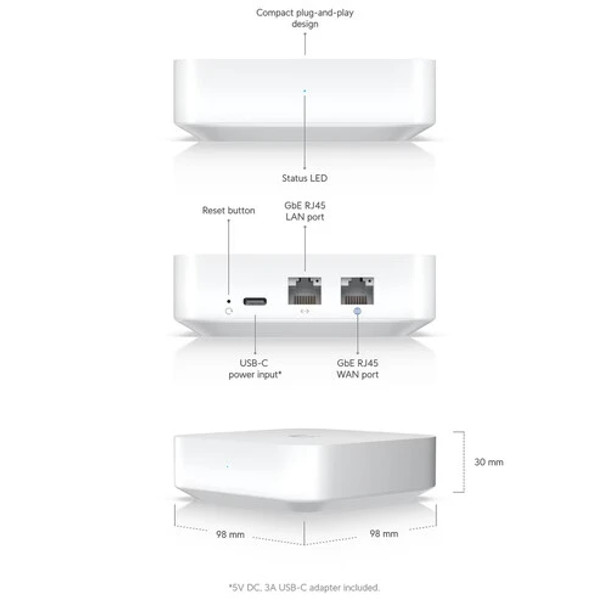 Ubiquiti UXG-Lite UniFi Gateway Lite - 3