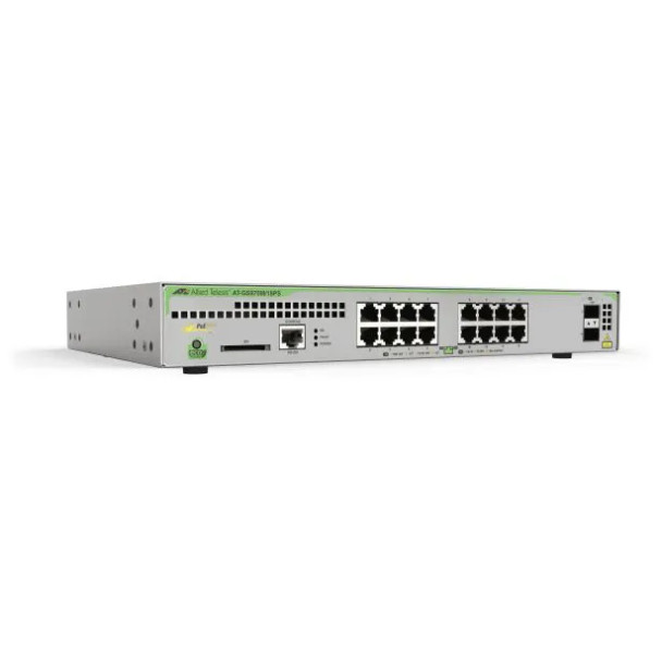 Hanwha AT 16 x Gigabit Ethernet managed switch , 2 x SFP Uplink, PoE+ 247W total PoE budget - 1