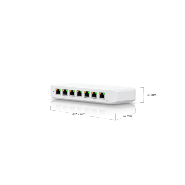 Ubiquiti USW-ULTRA-210W - A compact, Layer 2, 8-port GbE PoE switch with versatile mounting options. - 3