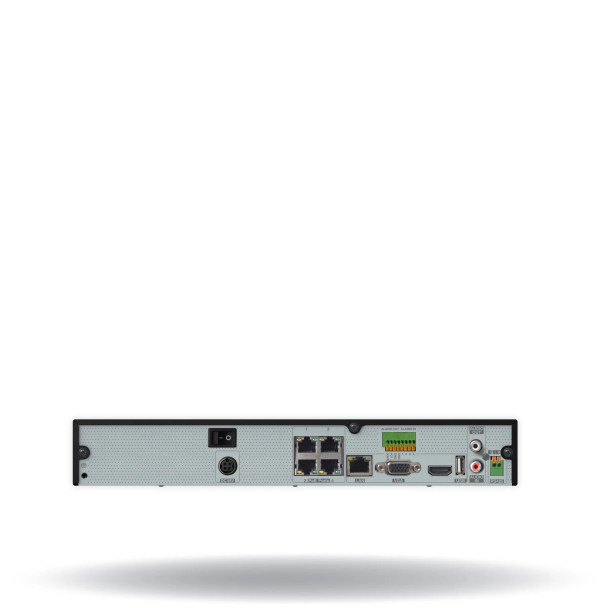 Digital Watchdog DW-VG4916T4P - Advanced Linux-Based embedded NVR, 16TB, Supports 9 2.1MP cameras@30fps (1080P) up to 4K, ONVIF, 4 port PoE switch built in, H.264/H.265, HDMI, VGA - 3