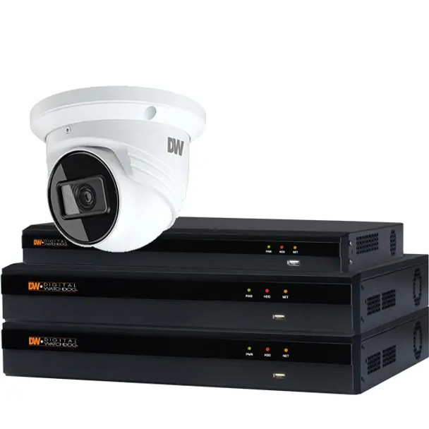 Digital Watchdog DW-VP16T9KIT212 (12) 5MP Fixed Vandal Turret  cameras with 2TB HDD NVR Consist of 1 - DW-VG4162T16P & 12 - DWC-MT95Wi28TW - 1