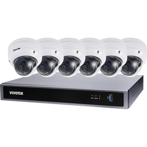 Vivotek V5K6D3A2 8 Channel 4K(8MP) Network Video Recorder with 2TB