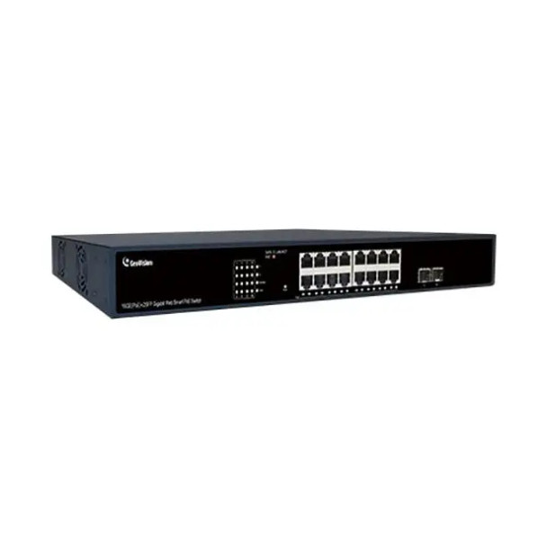 Geovision GV-APOE161C 16-Port Gigabit 802.3at Easy Web Smart PoE Switch - 84-APOE161-C01U - 1