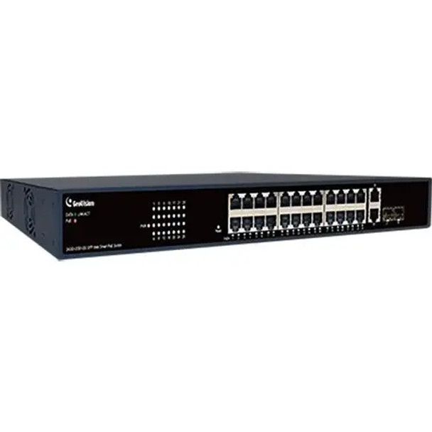 Geovision GV-APOE241C 24-Port Gigabit 802.3at Easy Web Smart PoE Switch - 84-APOE241-C01U - 1