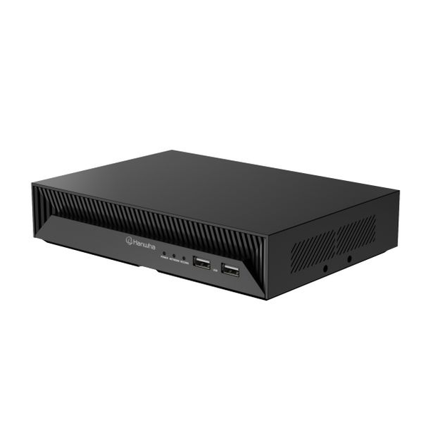 Hanwha Vision XRN-426S-1T 4 Channel 8MP AI Network Video Recorder with 1TB SSD Included