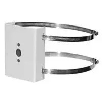 Pelco SWM-PA-GY Pole Adapter, Gray, for Pendant Domes - 1