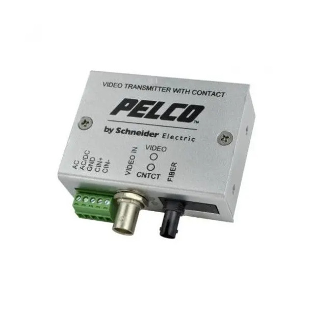 Pelco FTV10S1FCM Miniature Single-Channel Fiber Video Transmitter for Long-Range Composite Signal Applications - 1