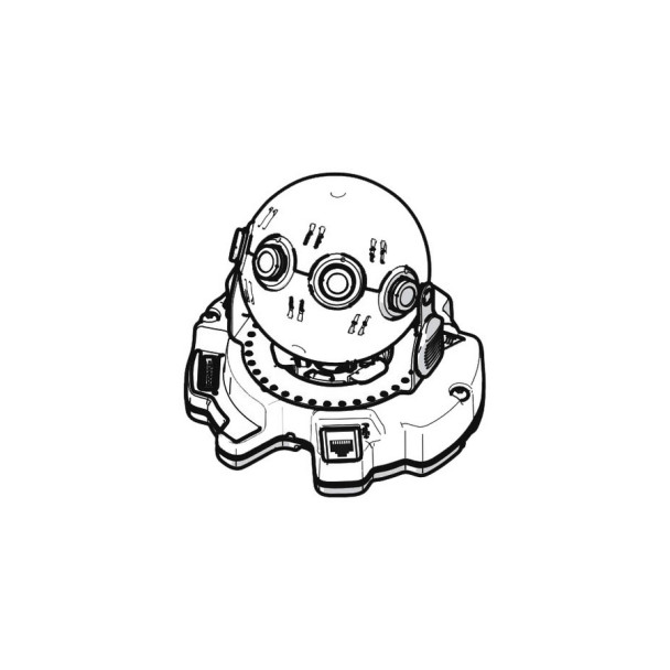 Pelco IMM12036-E-BASE Environmental Vandal 360° 12MP Camera Base Module - 3