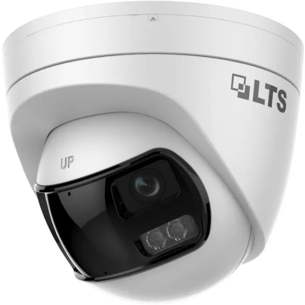 LTS LTCMHT3C5PW-28L 5MP Outdoor 180° Turret HD CCTV Security Camera with 2.8mm Lens and Built-In IR & White Light - 1