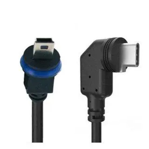 Mobotix Mx-CBL-MUC-AN-MU-5 MiniUSB-C to MiniUSB Angled-Straight Cable – 5m - 1