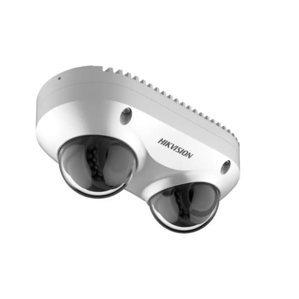 Hikvision DS-2CD6D42G0-IS 6mm 4MP Outdoor Dual-Directional Dome IP Security Camera with 6mm Lens and Built-In Microphone - 1