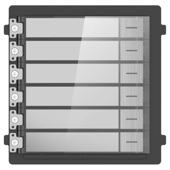 Hikvision DS-KD-KK/S Nametag Module for KD8 Series Modular Door Station with 6 Call Buttons