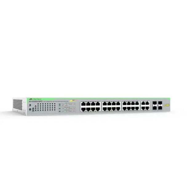 Hanwha Vision HV-IGS950/28PS-910 24-Port Gigabit Web Smart PoE+ Switch with 4 SFP Uplinks - 1