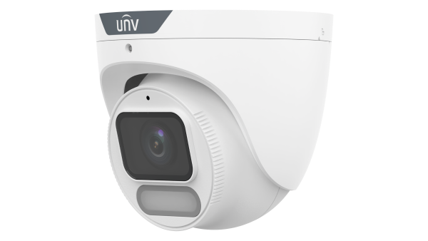 Uniview IPC3628SR-ADF28KM-WP 8MP Outdoor Turret IP Security Camera with 2.8mm Lens and Warm Light