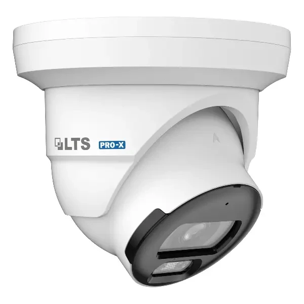 LTS Pro-X LXIP3582WE-28MDA 8MP Outdoor Turret IP Security Camera with 2.8mm Lens and Built-In IR and Warm Light - 3