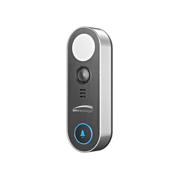 Speco O4DB1 4MP Outdoor IP Wi-Fi Video Doorbell with Face Detection and Built-In White Light