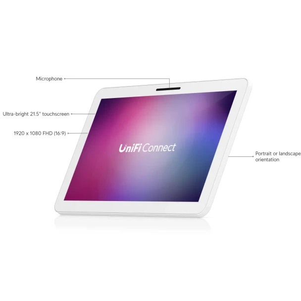Ubiquiti UC-DISPLAY UniFi Connect 21.5" FHD PoE++ Touchscreen Display - 3