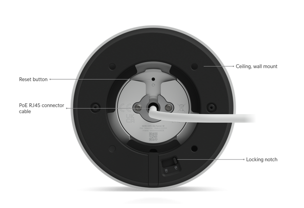 Ubiquiti UVC-G6-TURRET-W 8MP Outdoor Turret IP Security Camera with Built-In IR